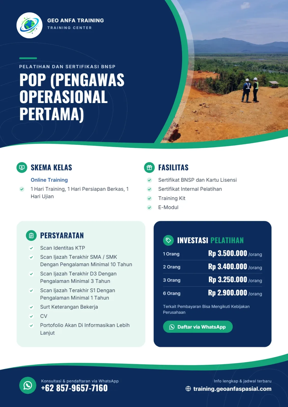 Brosur POP (PENGAWAS OPERASIONAL PERTAMA)