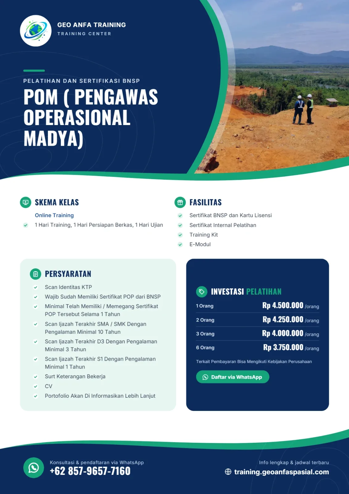 Brosur POM ( Pengawas Operasional Madya)